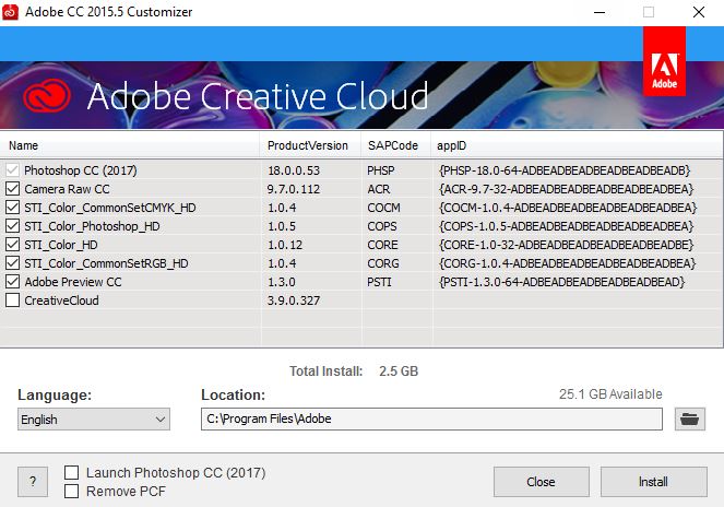 دانلود Adobe Customize برای نصب محصولات adobe در درایو دیگر