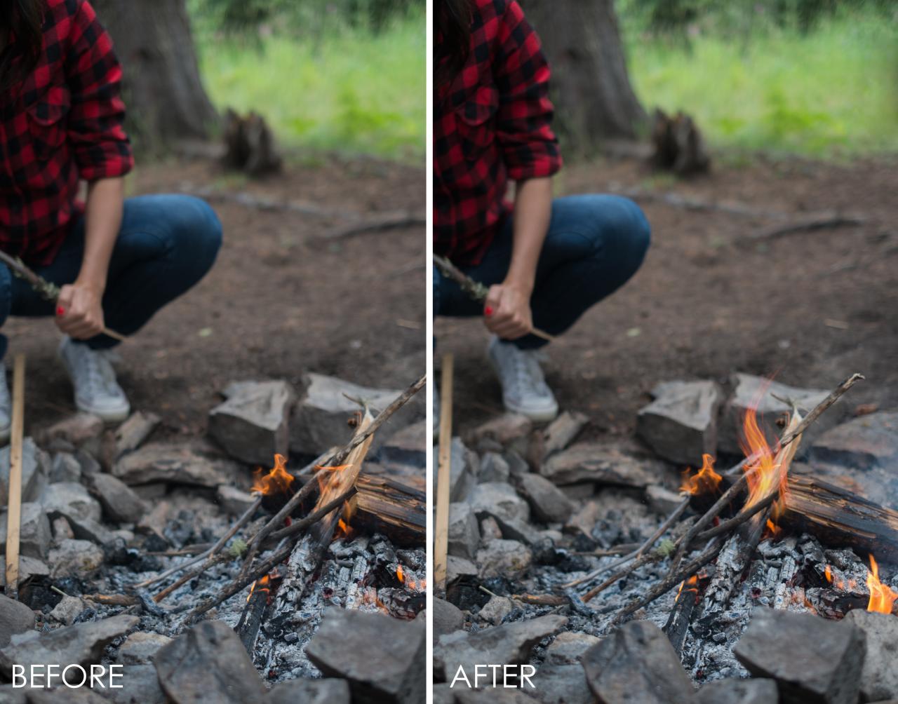 آموزش اضافه کردن آتش به عکس در فتوشاپ