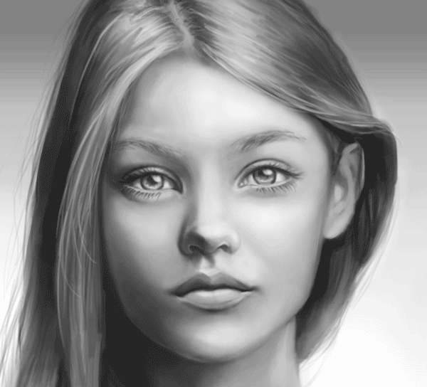 نقاشی چهره با دقت بالا در فتوشاپ | نقاشی دیجیتال