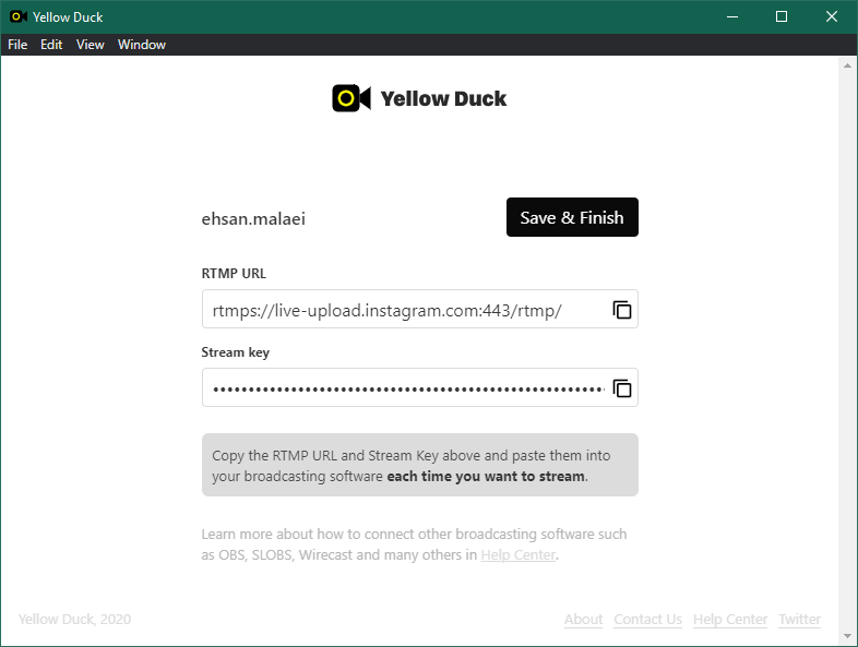 کاربرد نرم افزار Yellow duck
