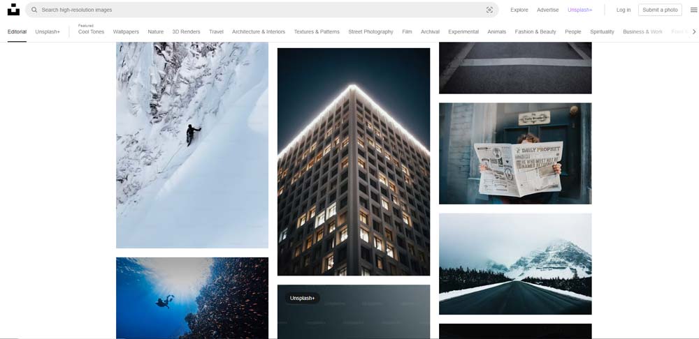 Unsplash یک سایت برای دانلود تصاویر با کیفیت و رایگان