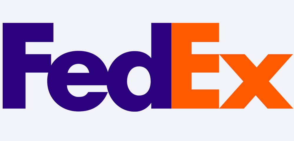 لوگوی مینیمالی شرکت Fedex